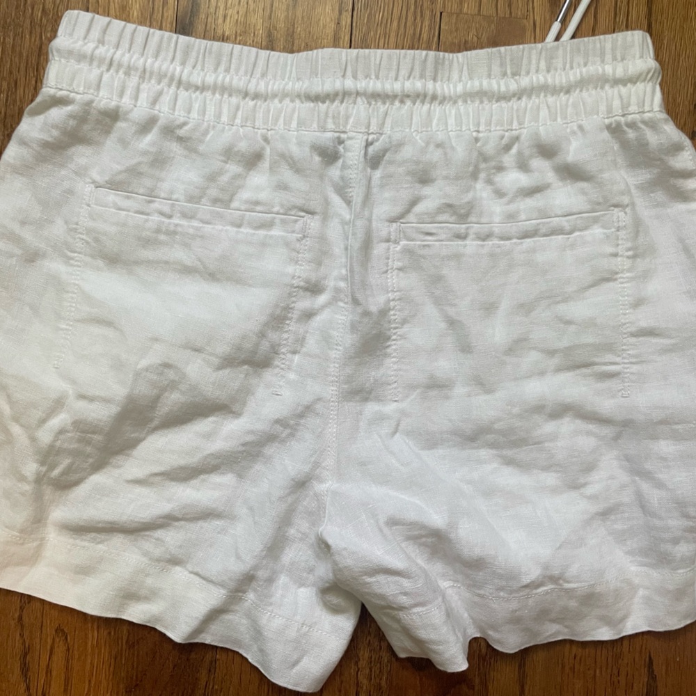 Athleta White Elastic Waist Shorts - Picture 5 of 5